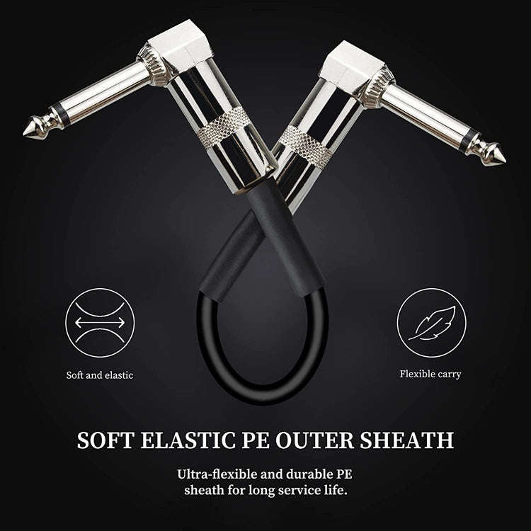 Single Block Audio Instrument Electric Guitar Effect Line, Cable Length: 30cm(Square Head Silver)