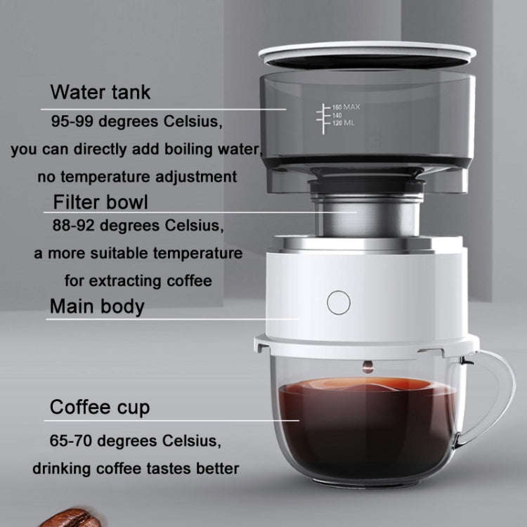 Mini Portable Drip Coffee Machine(White)