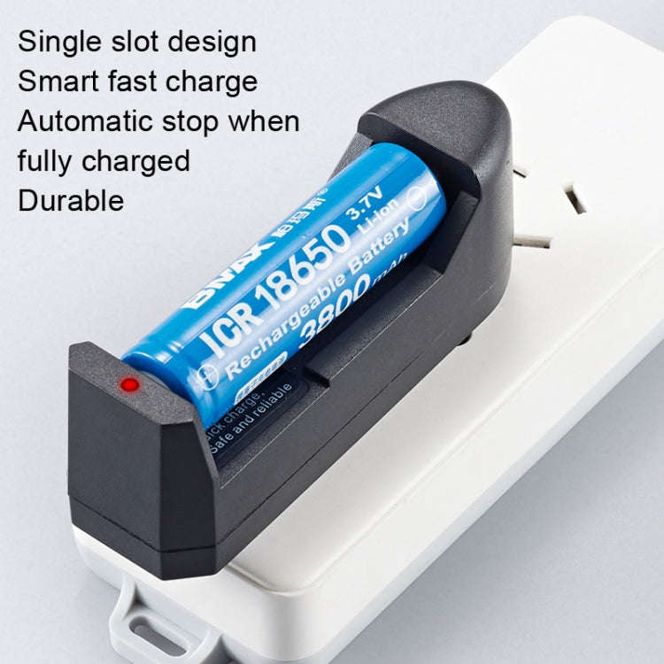 10 PCS BMAX Single Slot Direct Insert Power Supply 18650 Lithium Battery Charger(EU Plug)