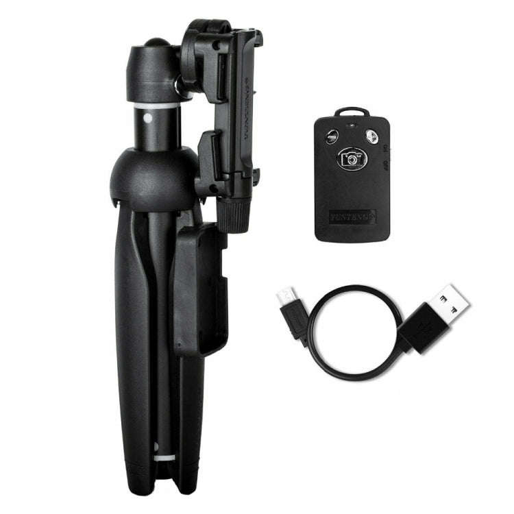 YUNTENG 9928N Mobile Phone Selfie Rod Tripod With Bluetooth Remote Control(23-120cm Black)