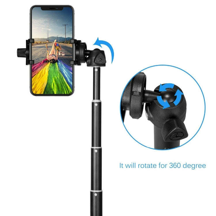 YUNTENG 9928N Mobile Phone Selfie Rod Tripod With Bluetooth Remote Control(23-120cm Black)