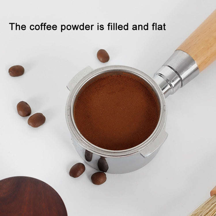 58 mm Pear Wood Stainless Steel Coffee Compressor