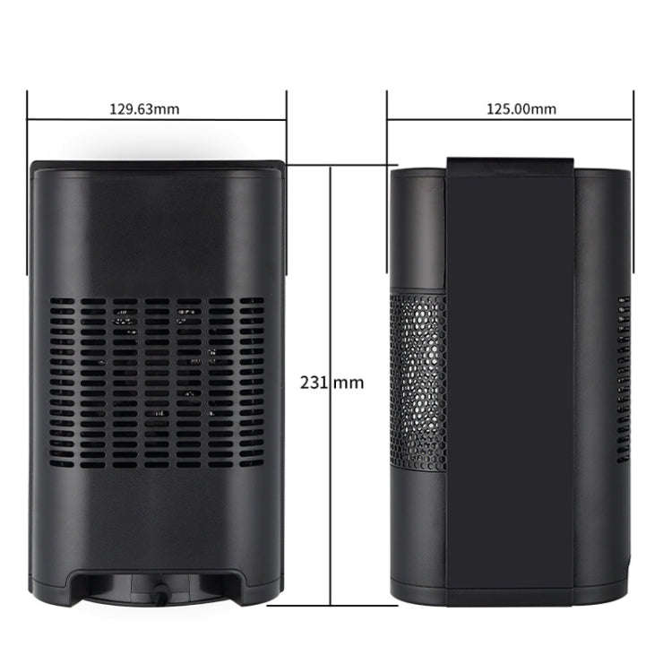 N8 Table Air Heater Indoor Quick Heat Energy Saving Electric Heater,  Specification: EU Plug(Black)