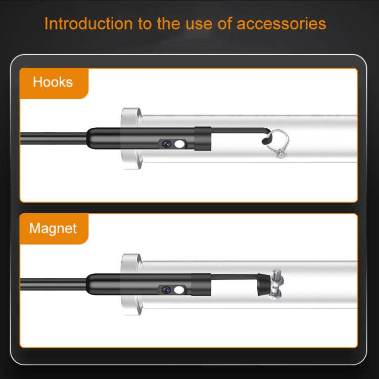 5 Inch IPS HD Endoscope With Screen For Industrial Pipeline Inspection And Auto Repair