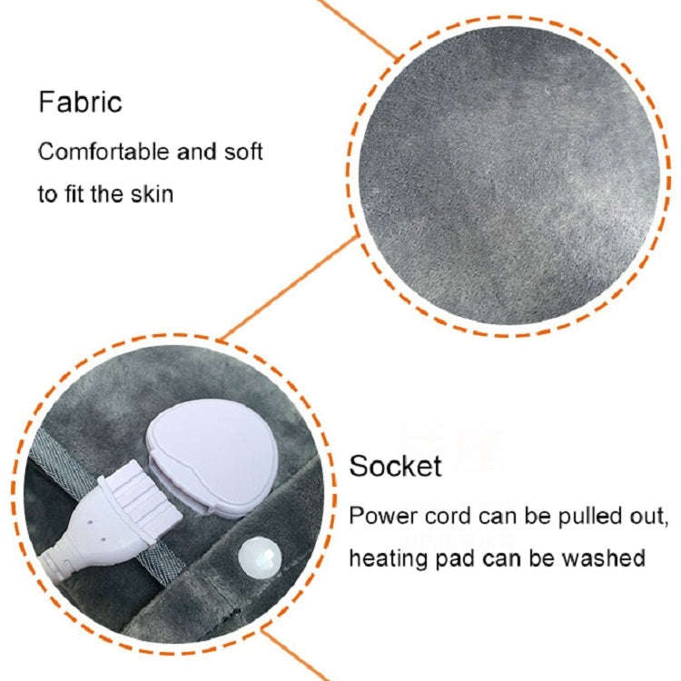 Plug-in High-top Electric Foot Warmer Heated Foot Warmer Boots EU Plug 230V(Dark Gray)