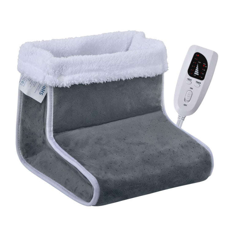 Plug-in High-top Electric Foot Warmer Heated Foot Warmer Boots US Plug 120V(Dark Gray)