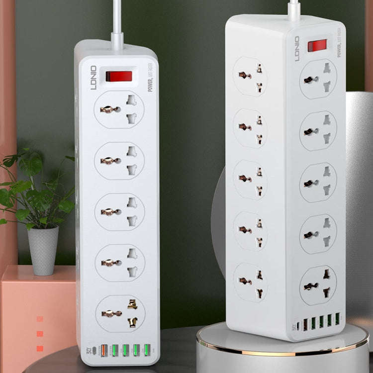 LDNIO SC10610 30W 10+6 Ports Multifunctional Travel Home Office Fast Charging Socket, Spec: EU Plug