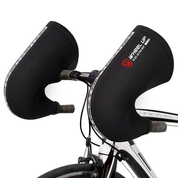 WHEEL UP Winter Bike Handlebar Gloves Bicycle Bar Thermal Mittens,Style: Road Bike Reflective