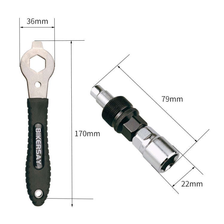 BIKERSAY Bicycle Disc Crank Rama Removal Tool, Model: BT015S