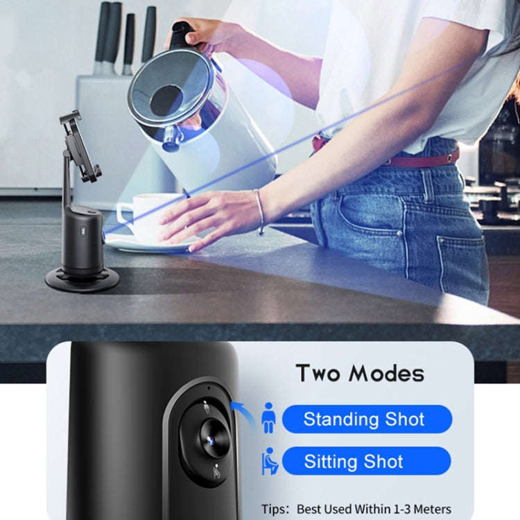 P01 360 Rotation Follow-up Gimbal Stabilizer With a 1/4-inch Interface(Black)
