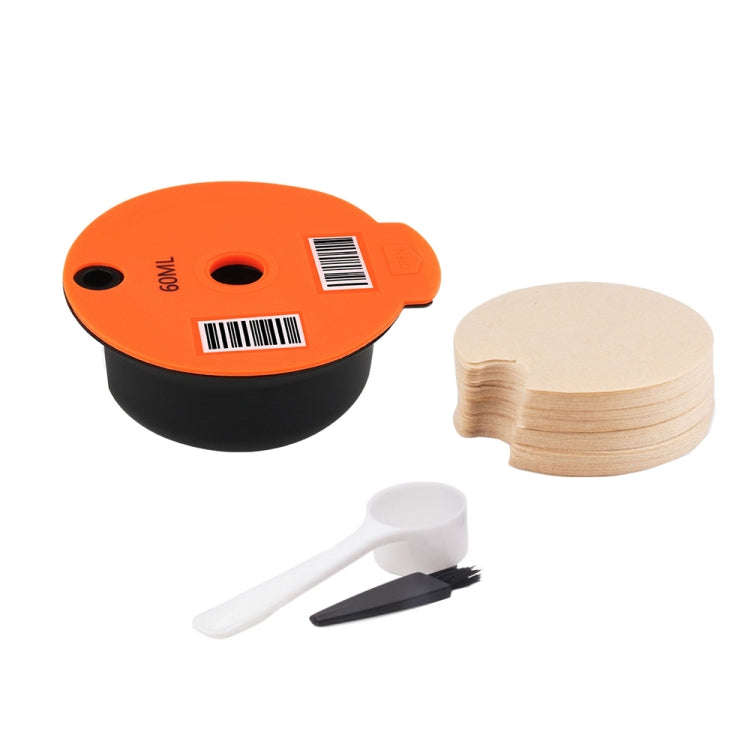 ICafilas YB01 Reusable Coffee Filter, Color: Orange+50 Filter Paper(60ml)
