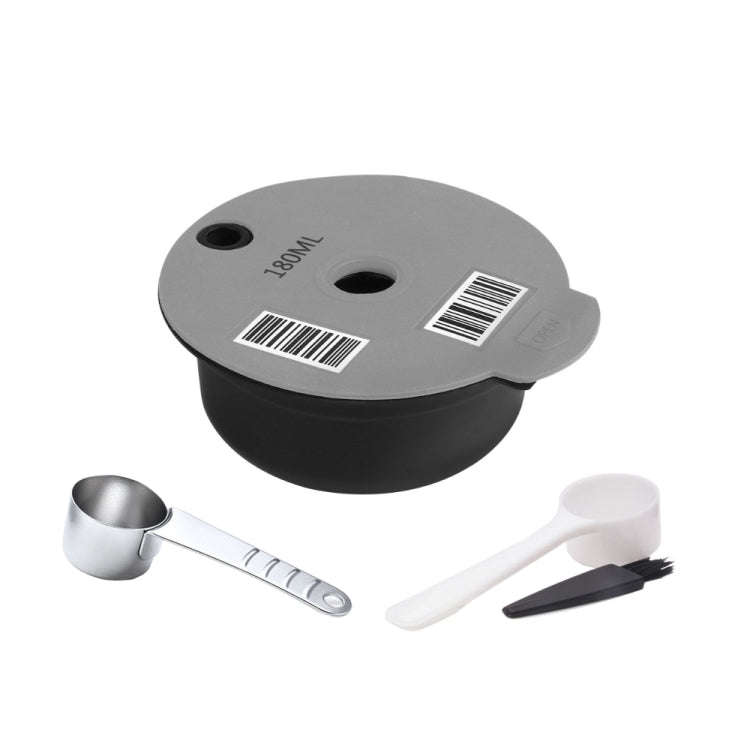 ICafilas YB01 Reusable Coffee Filter, Color: Gray+HLB18 Stainless Steel Spoon(180ml)