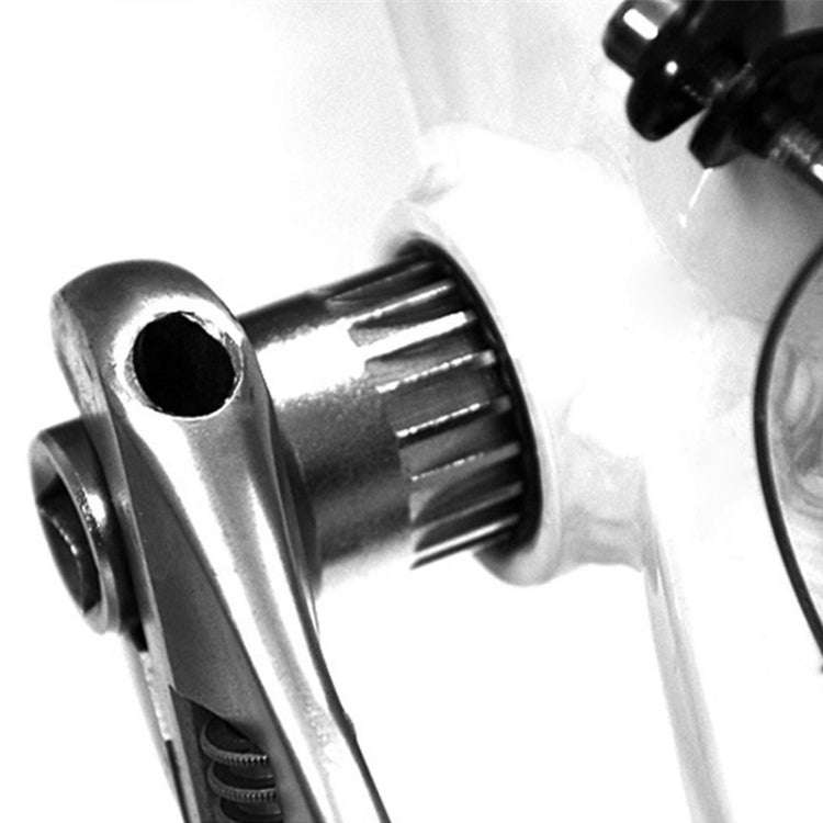 Mountain Bike Square Hole Removal Installation Shaft Sleeve(Silver)
