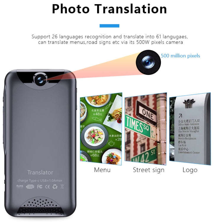 T7 4G Smart Voice / Photo / Recording Translation WIFI Translation Machine Supports 138 Languages