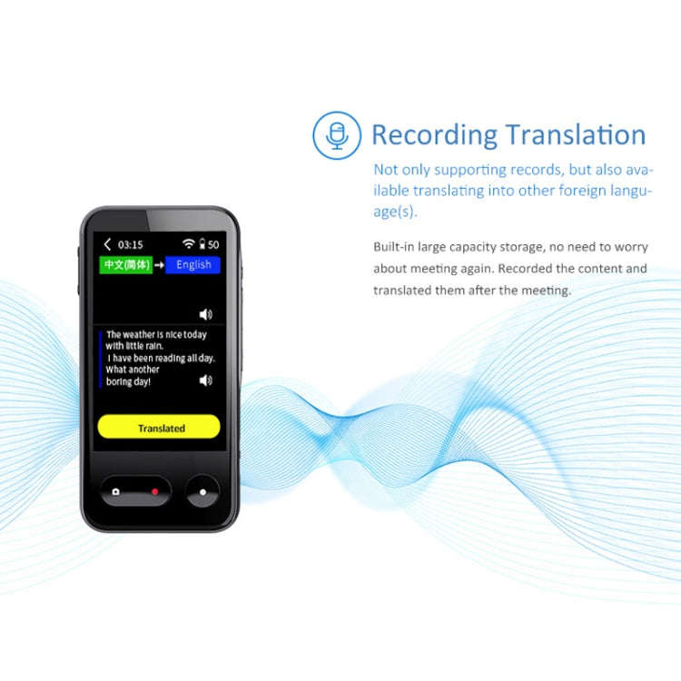 T7 4G Smart Voice / Photo / Recording Translation WIFI Translation Machine Supports 138 Languages