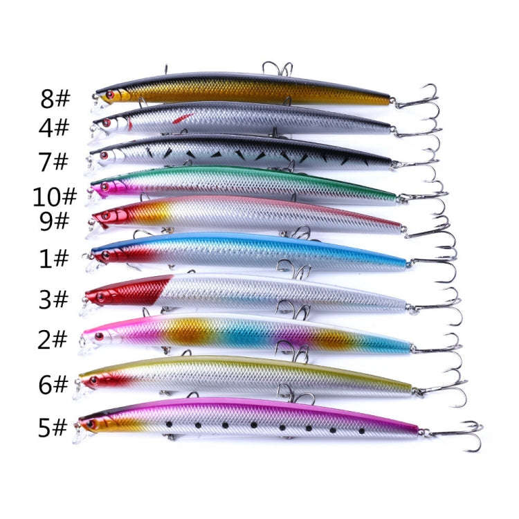 HENGJIA MI101 18cm 26g Long-distance Casting Sea Fishing Fake Lures Minnow Baits, Color: 9