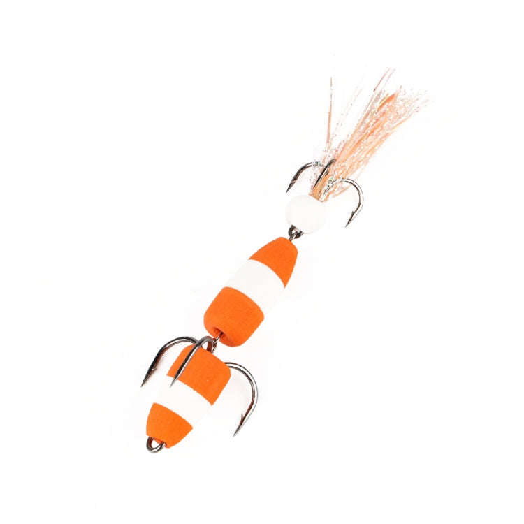 W.P.E PMG-M Foam Hook Soft Worm Bait Three Anchor Hook Fake Lures, Size: M(36)