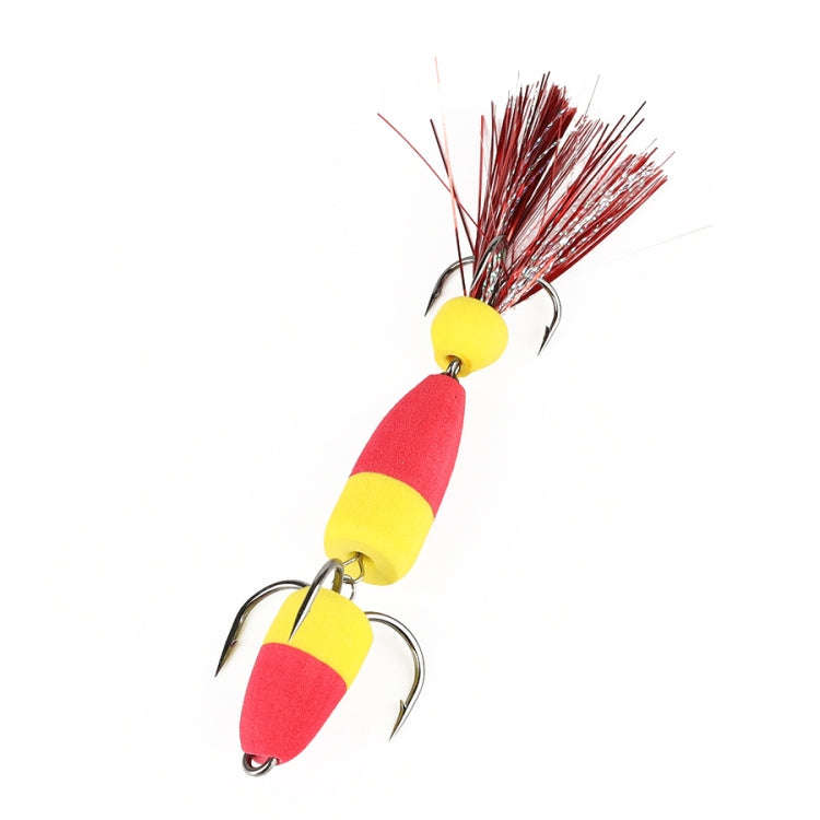 W.P.E PMG-M Foam Hook Soft Worm Bait Three Anchor Hook Fake Lures, Size: M(39)