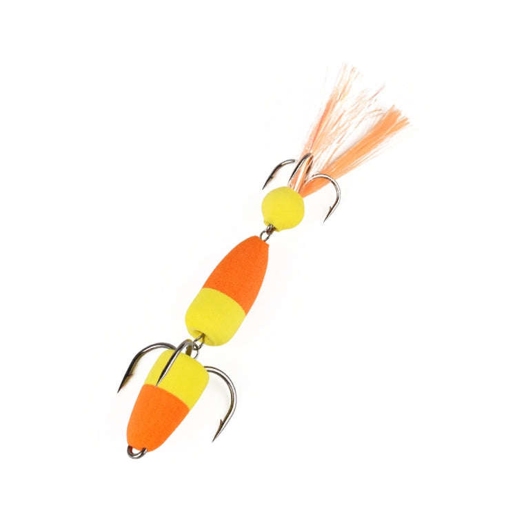W.P.E PMG-M Foam Hook Soft Worm Bait Three Anchor Hook Fake Lures, Size: M(41)