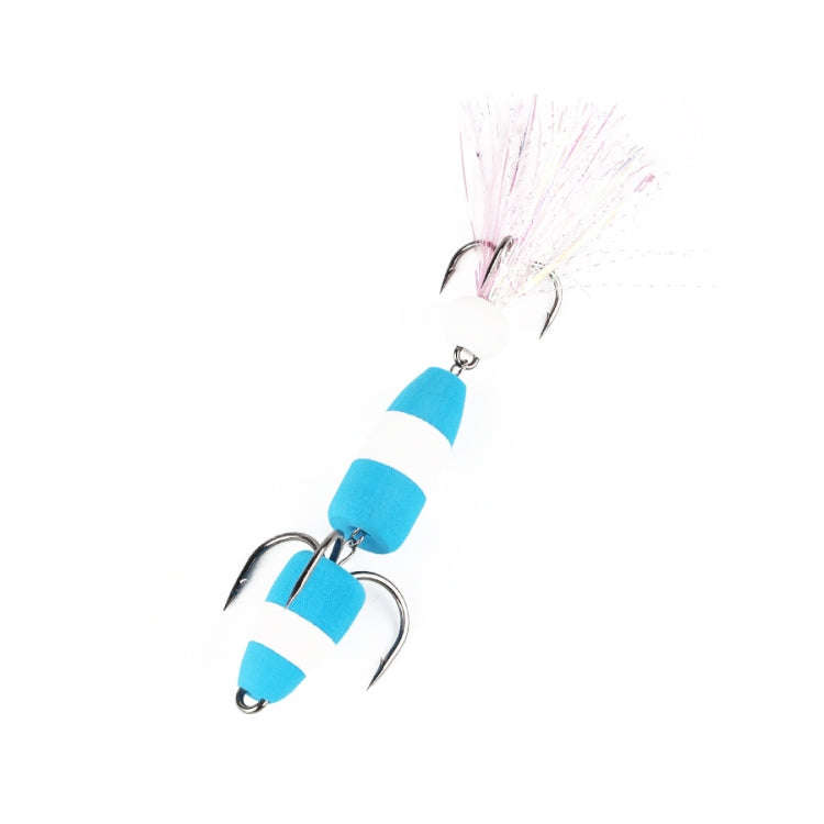 W.P.E PMG-M Foam Hook Soft Worm Bait Three Anchor Hook Fake Lures, Size: M(46)