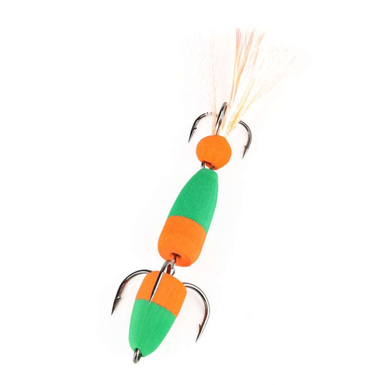 W.P.E PMG-M Foam Hook Soft Worm Bait Three Anchor Hook Fake Lures, Size: M(47)