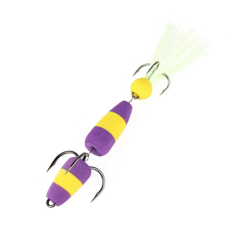 W.P.E PMG-M Foam Hook Soft Worm Bait Three Anchor Hook Fake Lures, Size: M(04)