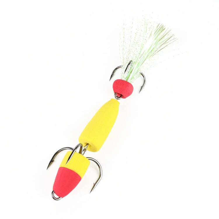 W.P.E PMG-M Foam Hook Soft Worm Bait Three Anchor Hook Fake Lures, Size: M(11)