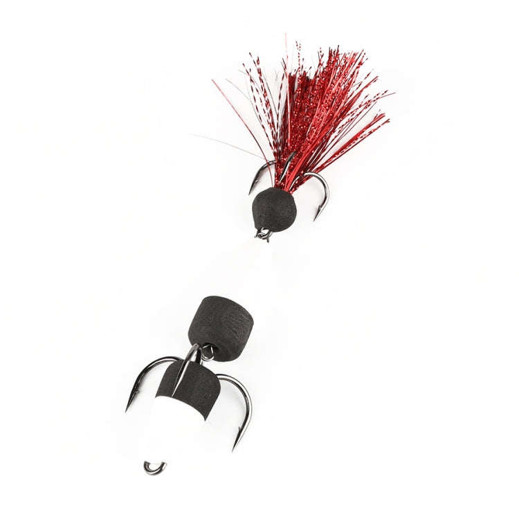 W.P.E PMG-M Foam Hook Soft Worm Bait Three Anchor Hook Fake Lures, Size: M(17)