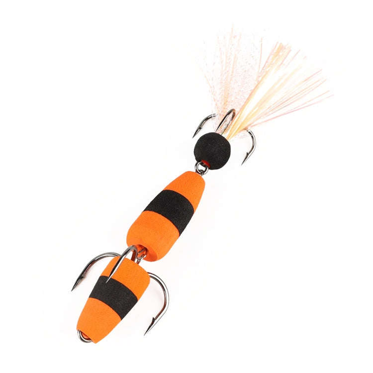W.P.E PMG-M Foam Hook Soft Worm Bait Three Anchor Hook Fake Lures, Size: M(18)