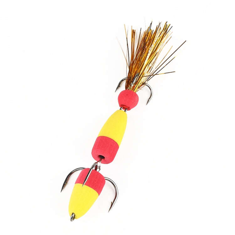 W.P.E PMG-M Foam Hook Soft Worm Bait Three Anchor Hook Fake Lures, Size: M(25)