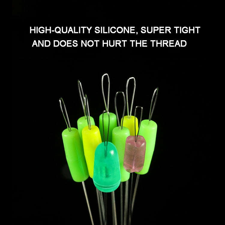 50pcs Drum Type Space Bean Fishing Gear Supplies for Fishing Rods, Size: XS(5+2+2 Yellow)