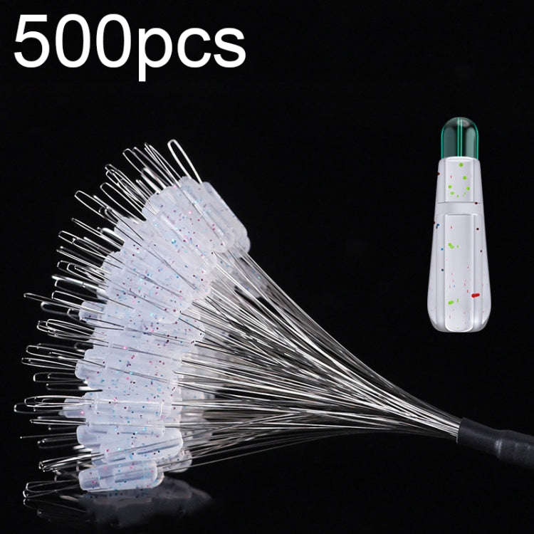 5sets/500pcs Space Bean Positioning Rod Slightly Bean Fishing Gear Supplies, Size: L(Spot Transpa...