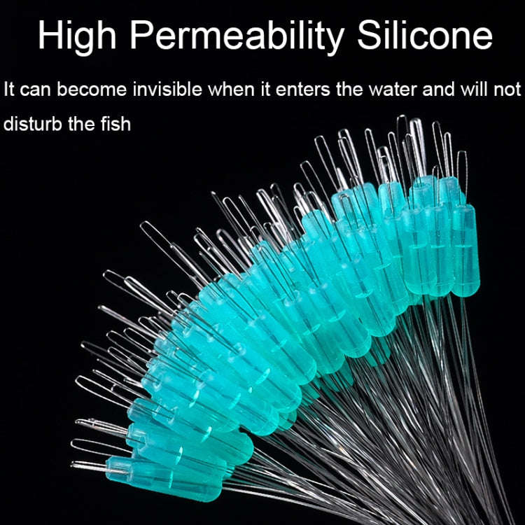 5sets/500pcs Space Bean Positioning Rod Slightly Bean Fishing Gear Supplies, Size: L(Crystal Shad...