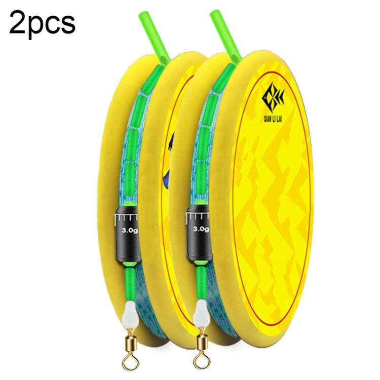 2pcs Outdoor Fishing Anti-tangle Spotted Invisible Line Set with Scale, Size: 4.5m(1.0)