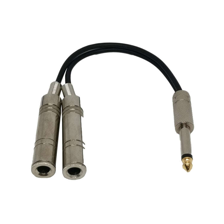 6.35mm Male To 2 Female Single Channel Noise Reduction Shielded Bass Electric Guitar Cable Musica...