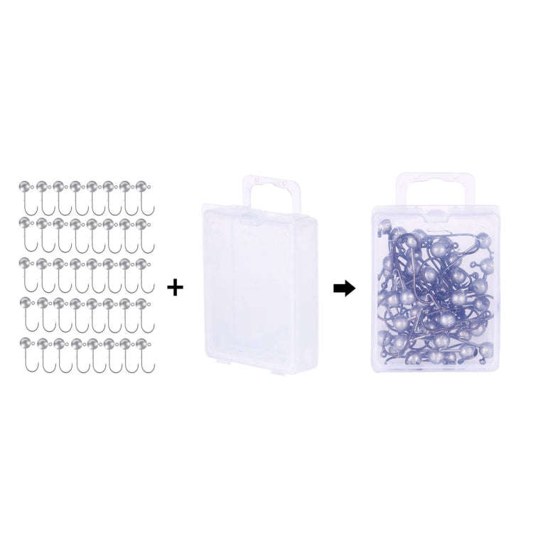 HENGJIA JI035 40pcs 1.5g Lead Head Hook Fishing Gear Lua Anti-drop Hooks