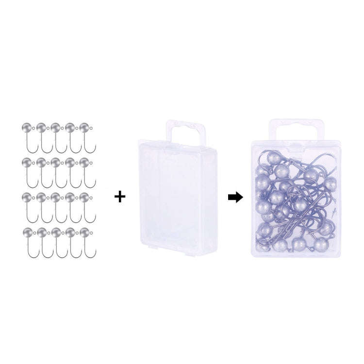 HENGJIA JI035 20pcs 3.5g Lead Head Hook Fishing Gear Lua Anti-drop Hooks