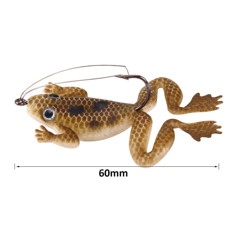 HENGJIA FO100 10pcs Anti-Hanging Bottom Floating Frog Black Fish Fake Bait Thunder Frog Bait, Siz...