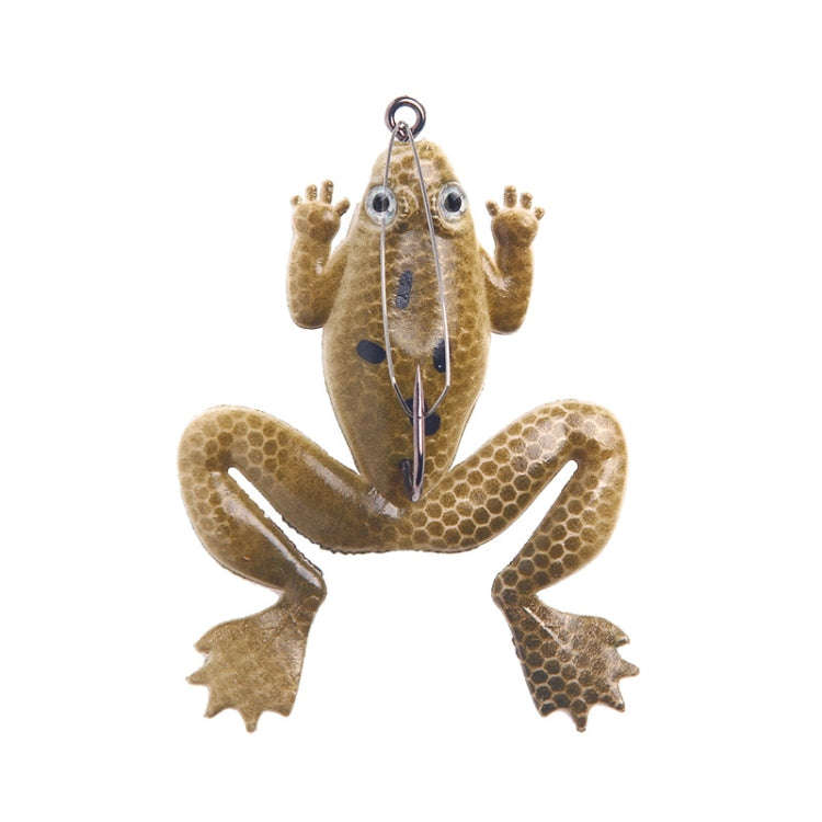 HENGJIA FO100 10pcs Anti-Hanging Bottom Floating Frog Black Fish Fake Bait Thunder Frog Bait, Siz...
