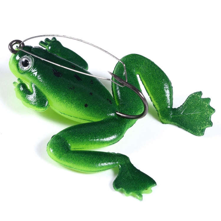 HENGJIA FO100 10pcs Anti-Hanging Bottom Floating Frog Black Fish Fake Bait Thunder Frog Bait, Siz...