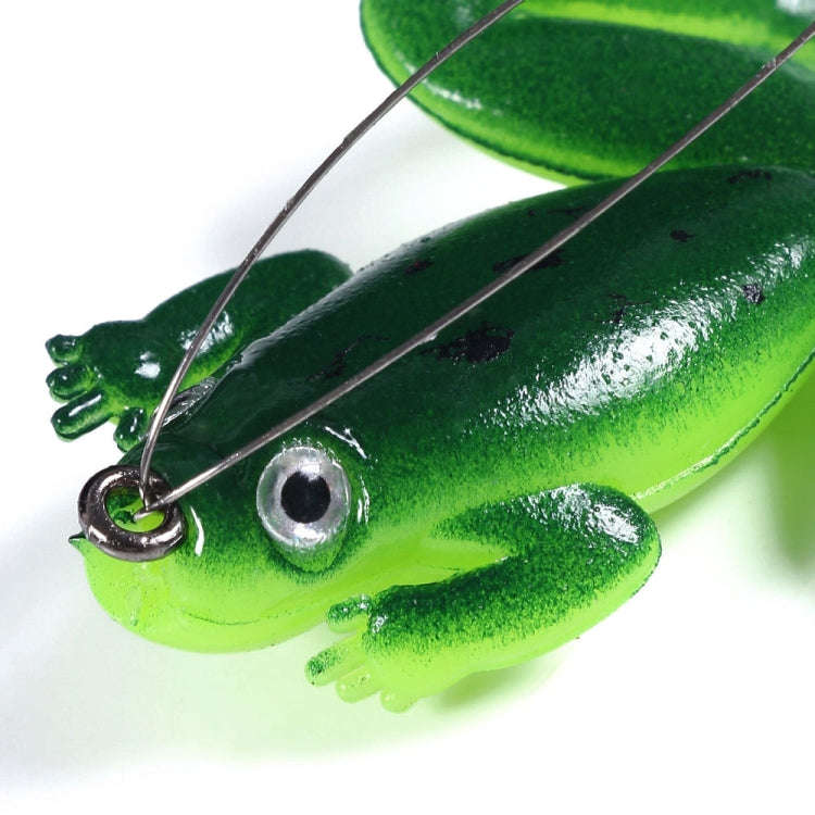 HENGJIA FO100 10pcs Anti-Hanging Bottom Floating Frog Black Fish Fake Bait Thunder Frog Bait, Siz...