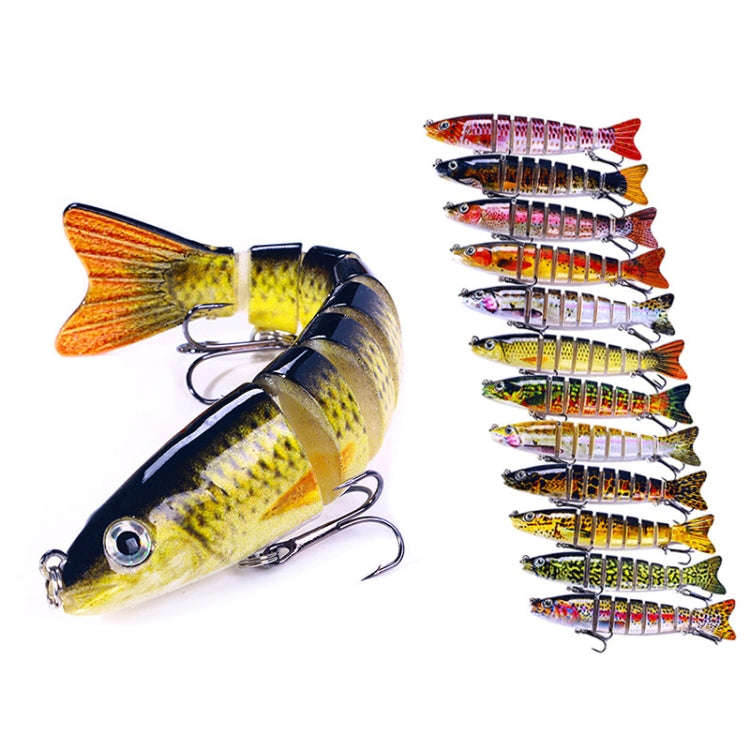HENGJIA JM064 Multi-section Fish Minnow Bionic Fake Lures Sea Fishing Sinking Lures, Size: 12.8cm...
