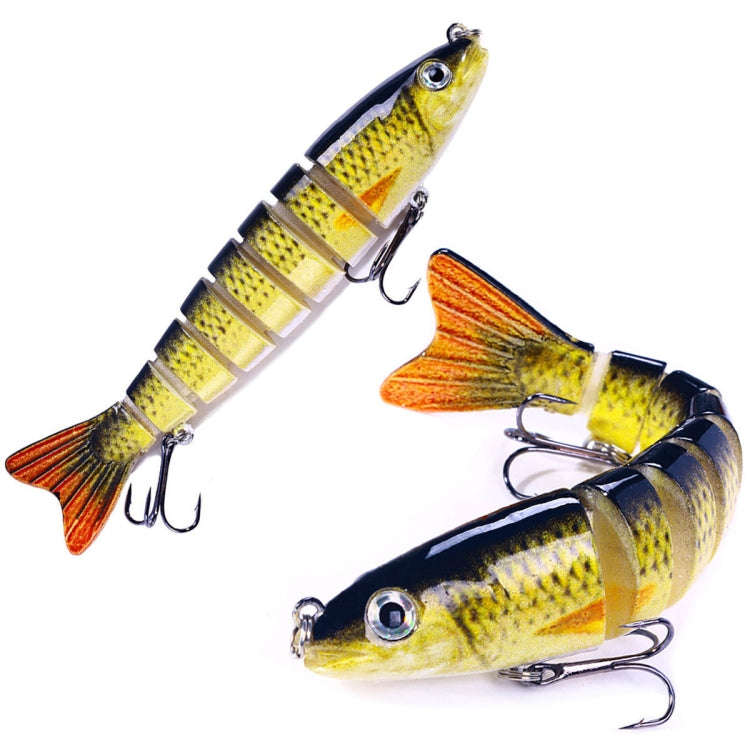 HENGJIA JM064 Multi-section Fish Minnow Bionic Fake Lures Sea Fishing Sinking Lures, Size: 12.8cm...