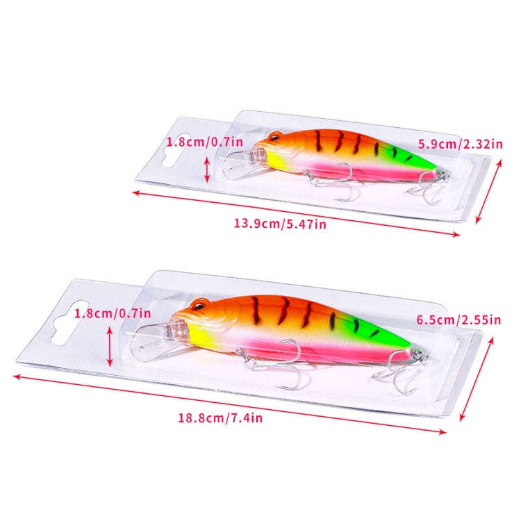 HENGJIA Long-distance Casting Sinking Minnow False Bait, Size: 9.5cm 15g(Red Silver)