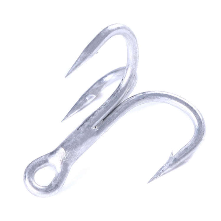 HENGJIA FH061 10pcs Three-jaw Treble Blood Groove Hooks, Specification: 2