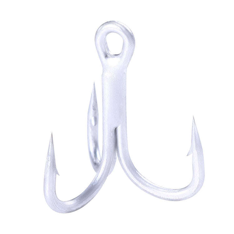 HENGJIA FH061 10pcs Three-jaw Treble Blood Groove Hooks, Specification: 4