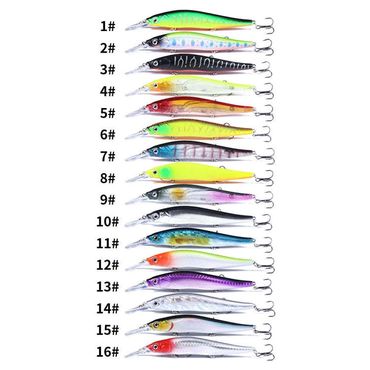 HENGJIA MI135 13.5cm 15.6g Sea Fishing Long-casting Floating Minnow Bionic Lures(9)