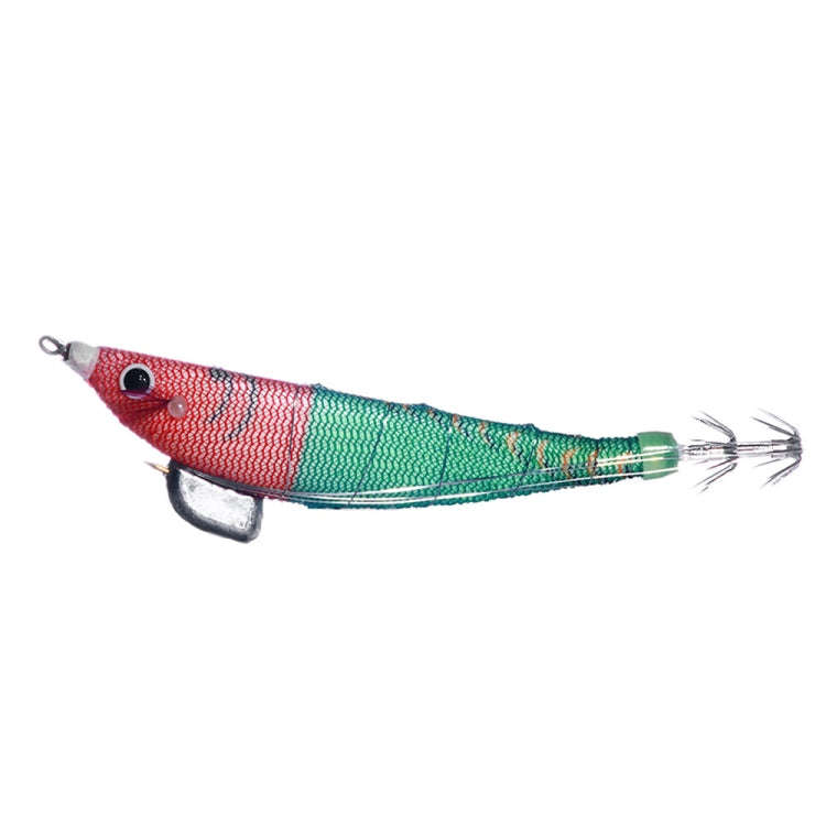 HENGJIA SJ033 Luminous Steel Wire Banana Shrimp Fake Bait, Size: 12cm 14.3g(Red Head Light Green ...
