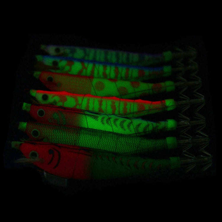 HENGJIA SJ033 Luminous Steel Wire Banana Shrimp Fake Bait, Size: 12cm 14.3g(Red Head Light Green ...