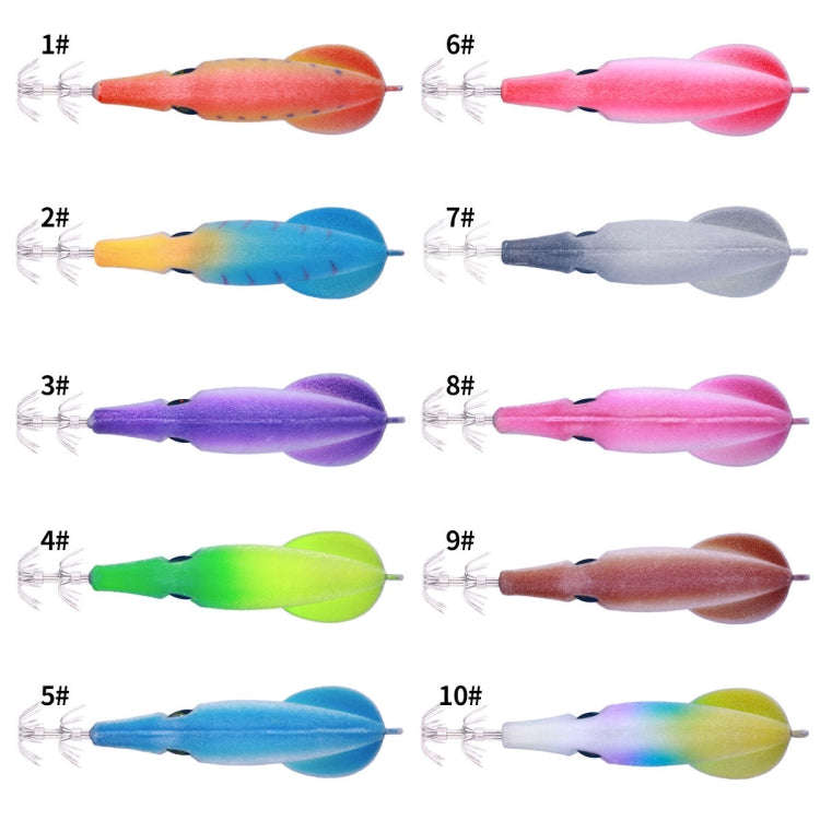 HENGJIA SJ042 Squid Steel Filament Shrimp Bionic Bait Sea Fishing Lures, Size: 9.5cm 6g(Light Red)